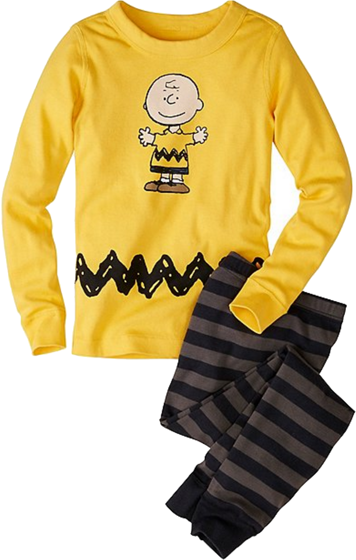Kids Peanuts Long John Pajamas In Organic Cotton - Peanuts Walking Personalized Shower Curtain (936x1120), Png Download