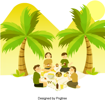 Cartoon Simple Family Travel Design, Cartoon, Hand-painted, - Portable Network Graphics (360x360), Png Download