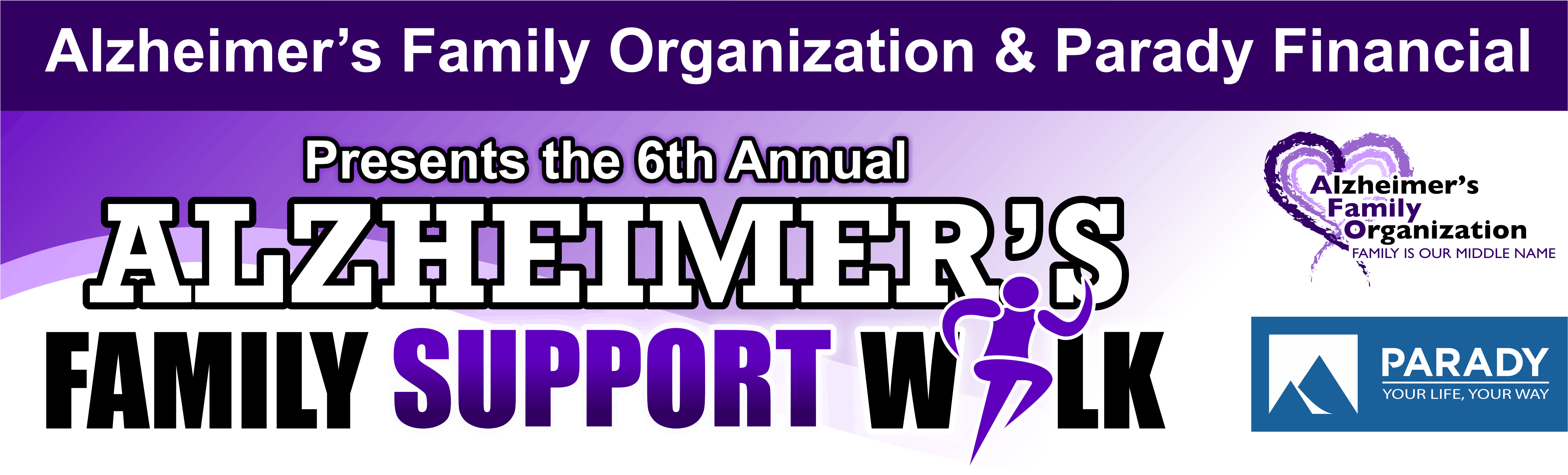 Villages Alzheimers Family Support Walk Website Header - We Are A Multiracial Family [book] (4200x1316), Png Download