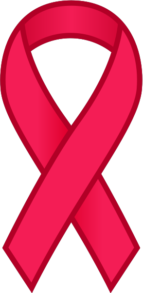 Pink Ribbon Sticker Icon - Breast Cancer Bow Vector (294x600), Png Download