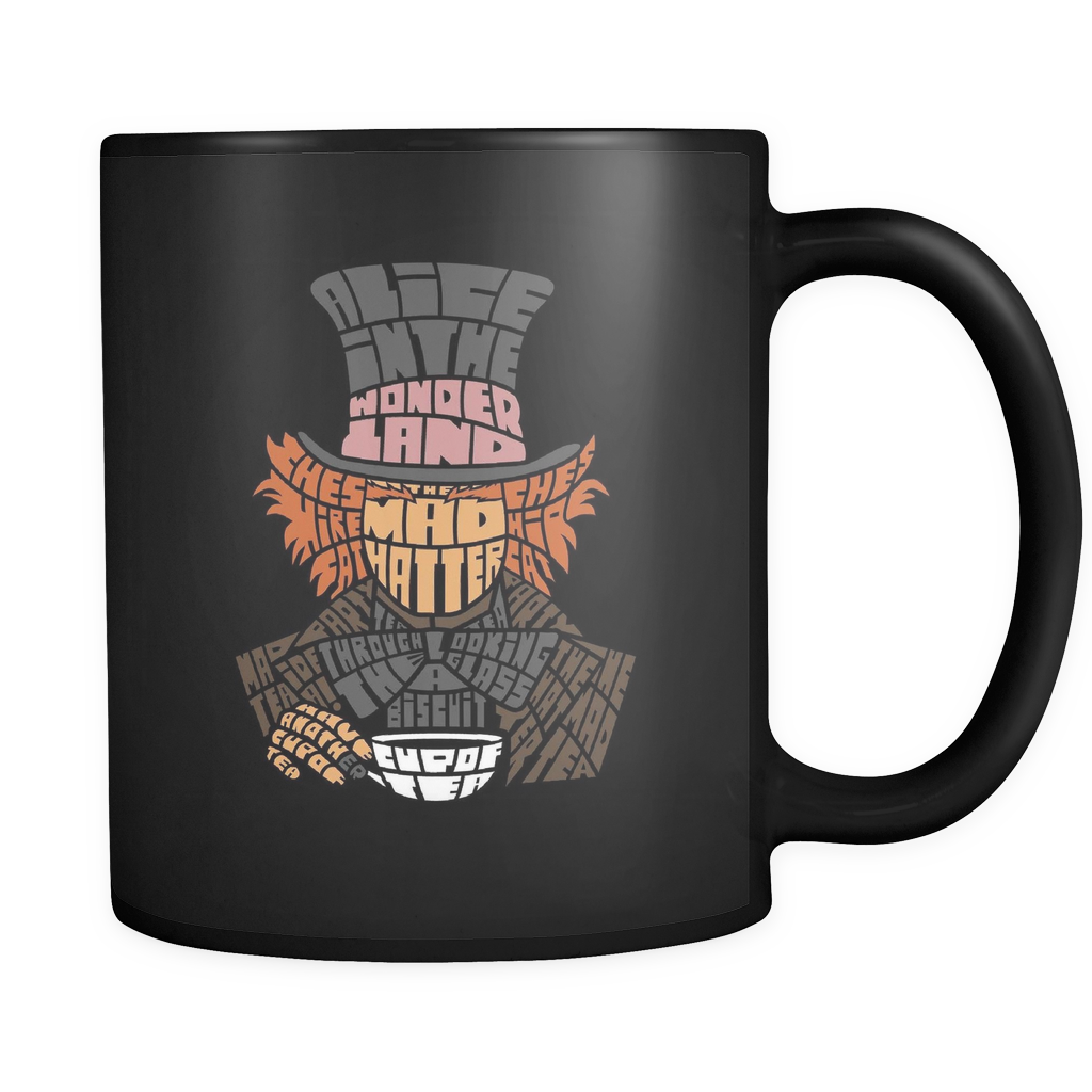 Mad Hatter Typography Mug - 7 Billion Smiles Quotes (1024x1024), Png Download