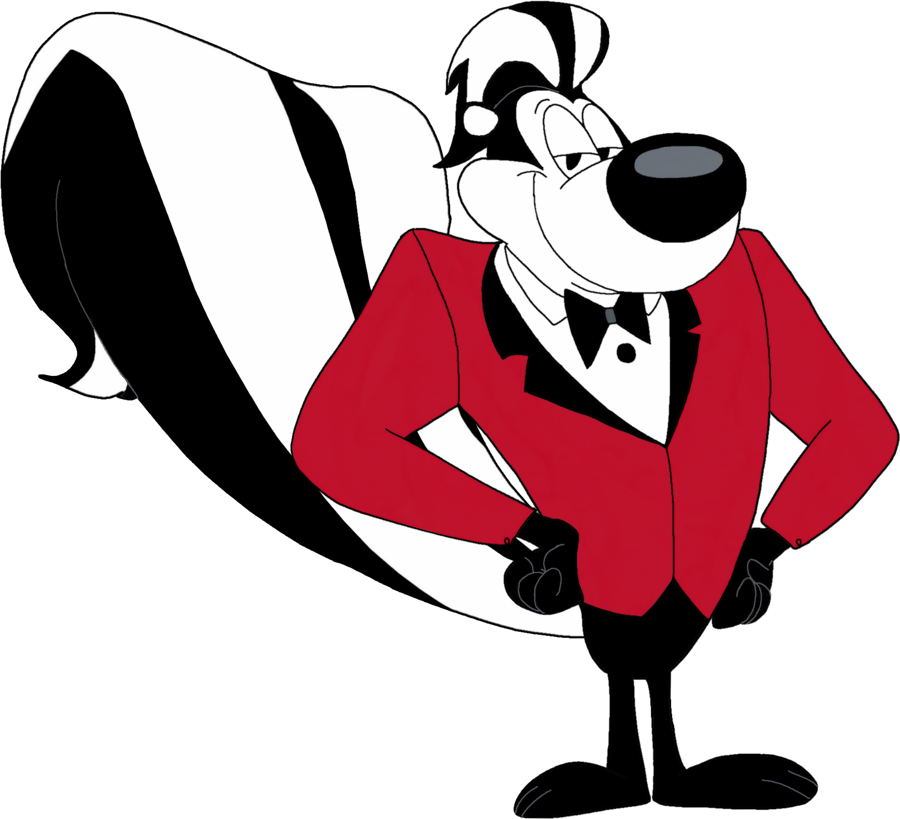 Pepe Le Pew - New Looney Tunes Pepe Le Pew (1946x1793), Png Download
