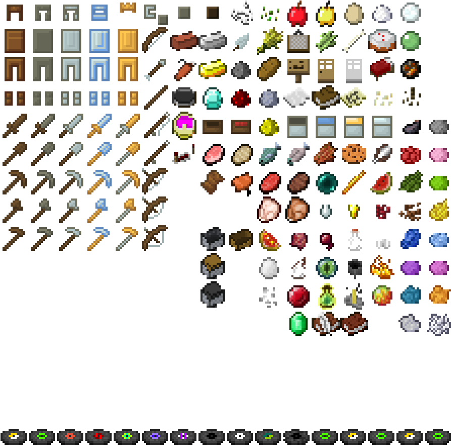 Resource Pack Discussion - Minecraft Texture Pack Items Png (896x896), Png Download