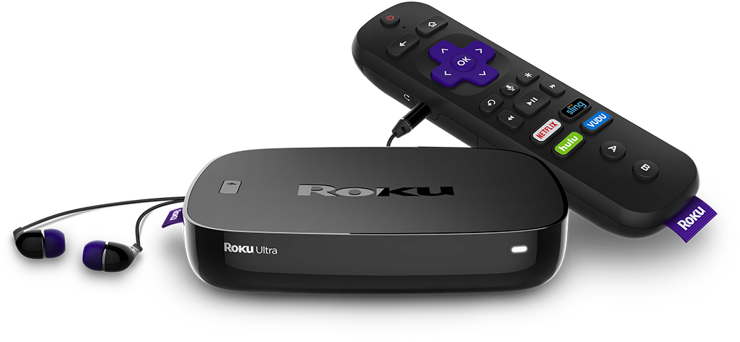 Roku Ultra 4k Get 1 Month Free Of Hulu With Live Tv - Roku Premiere+ Streaming Media Player (1500x844), Png Download