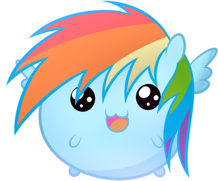 Heavymetalbronyyeah, Blob, Chubbie, Cute, Dashabetes, - Cartoon (932x857), Png Download