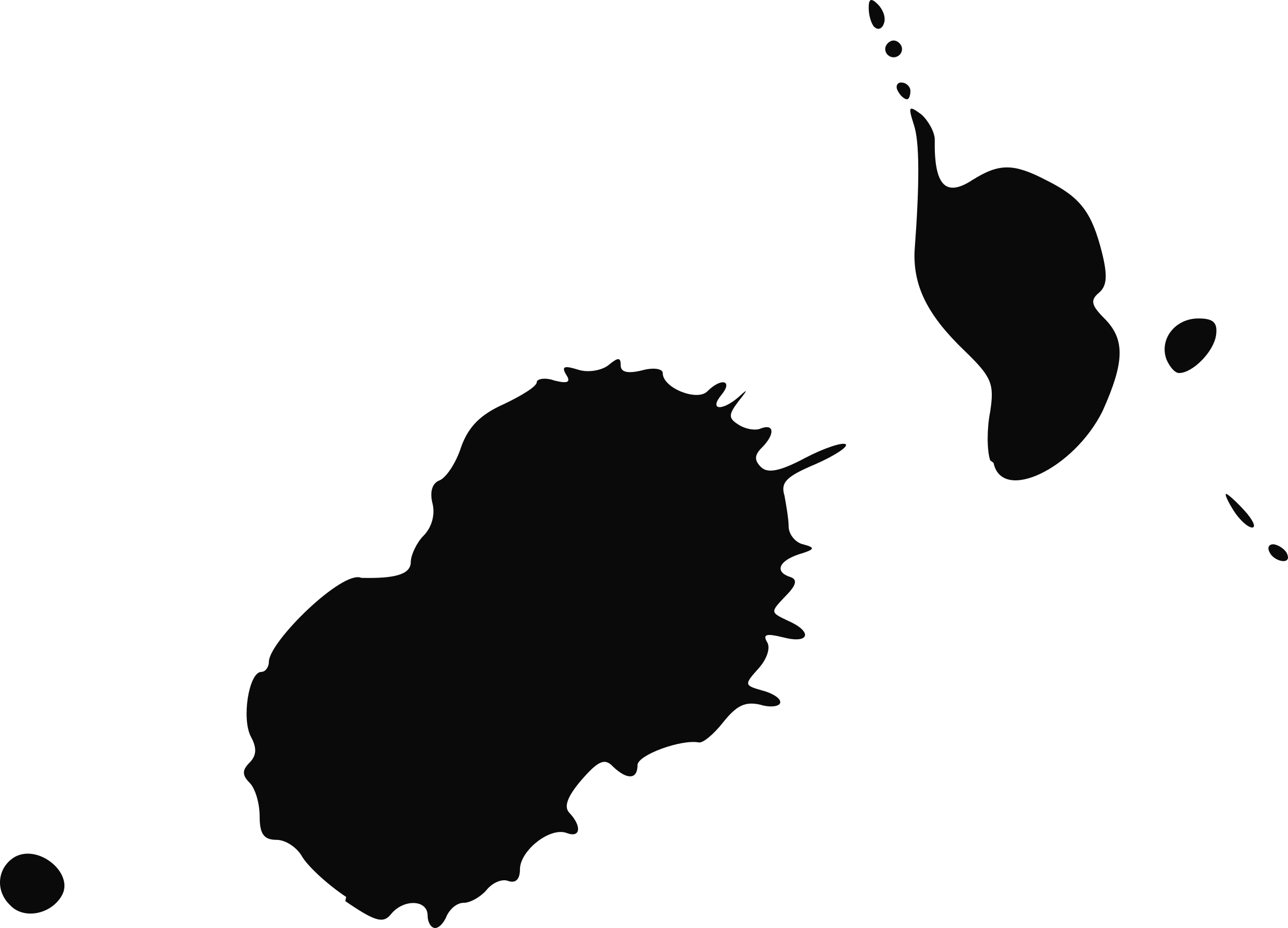 Big Image - Ink Blot Clipart (2400x1729), Png Download