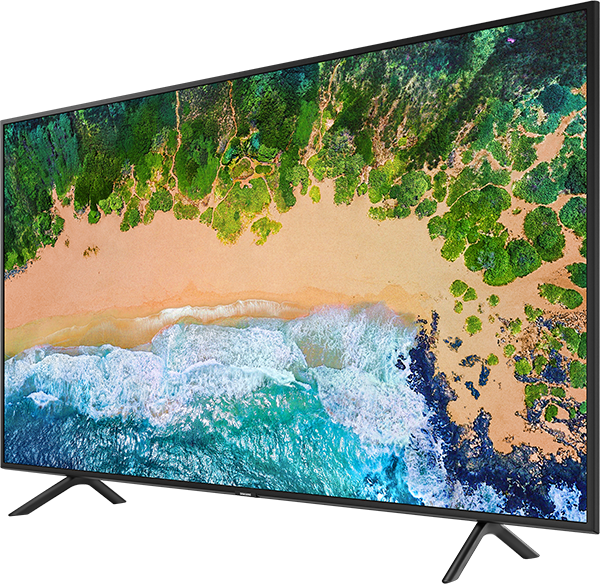 Samsung 49" Led Ultra Hd 4k Smart Wireless Built-in - Samsung Ue55nu7172 (600x584), Png Download