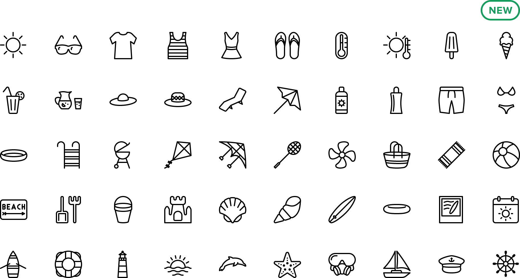 Icon Summer - Hammer (1824x976), Png Download