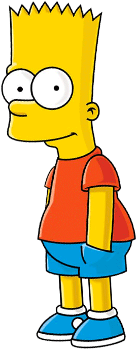 Bart - Bart Simpson A Color (285x697), Png Download