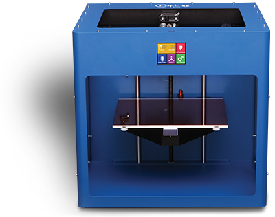 Craftbot 3d Printer - Craftbot Plus 3d Printer Gentian Blue, 10 X 8 8", Pla (400x316), Png Download