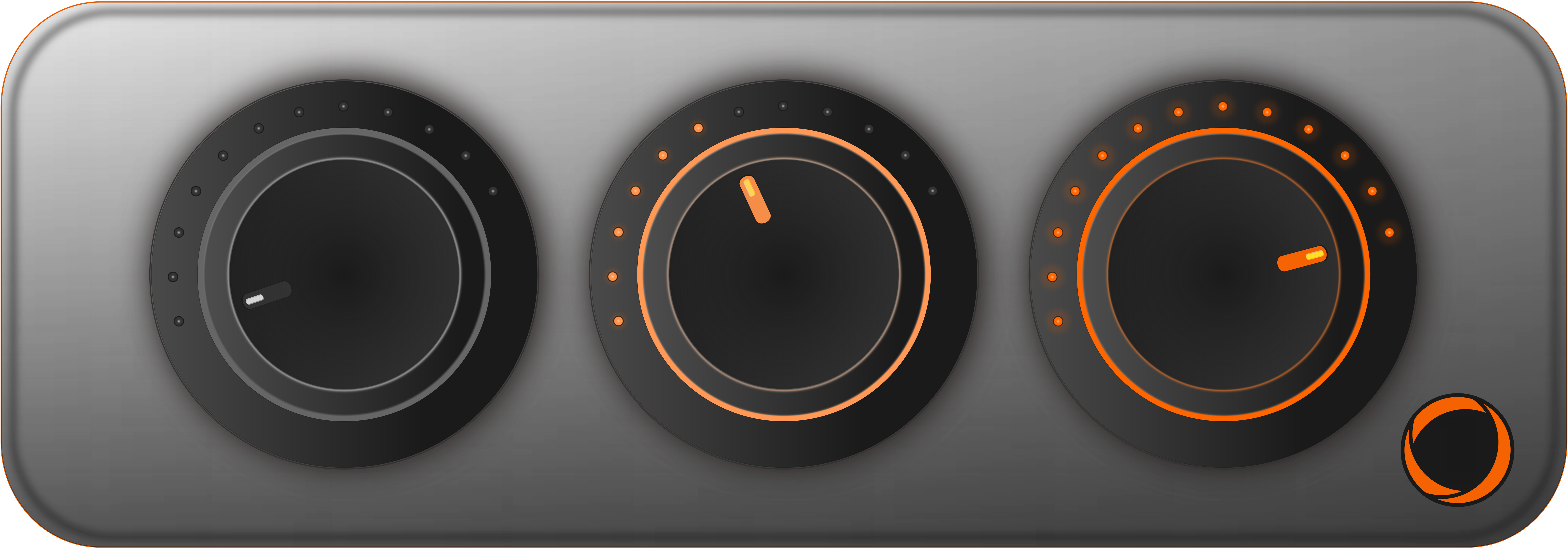 This Free Icons Png Design Of Volume Button (6856x2400), Png Download