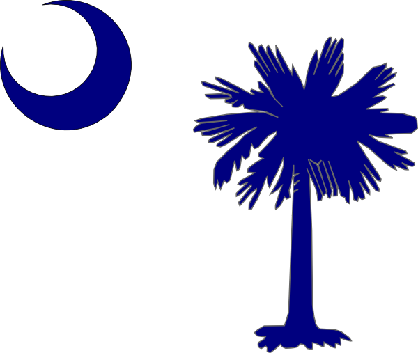 Clip Art South Carolina Flag (600x507), Png Download