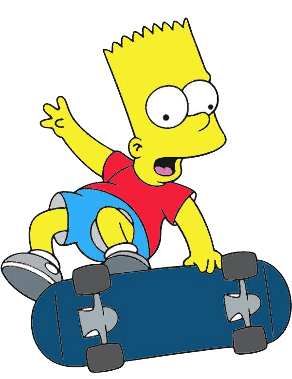 Bart Simpson With Skattor - Bart Simpson No Background (600x800), Png Download