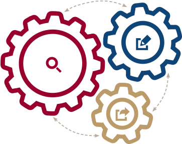 Boston College Career Center - Cogs Drawing (545x300), Png Download