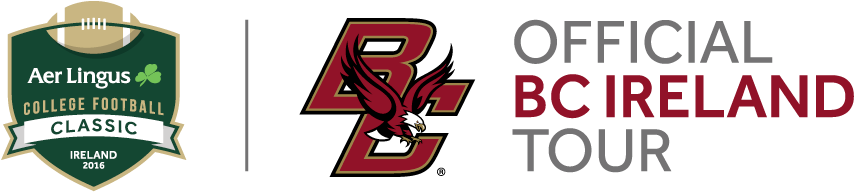 Boston College Ireland Game Ticket Travel Packages - Boston College Eagles Static Cling Decal (882x210), Png Download