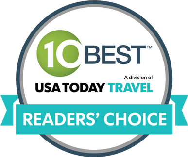 Island Vista Ranks Top In Usa Today - Usa Today 10 Best Logo (412x351), Png Download