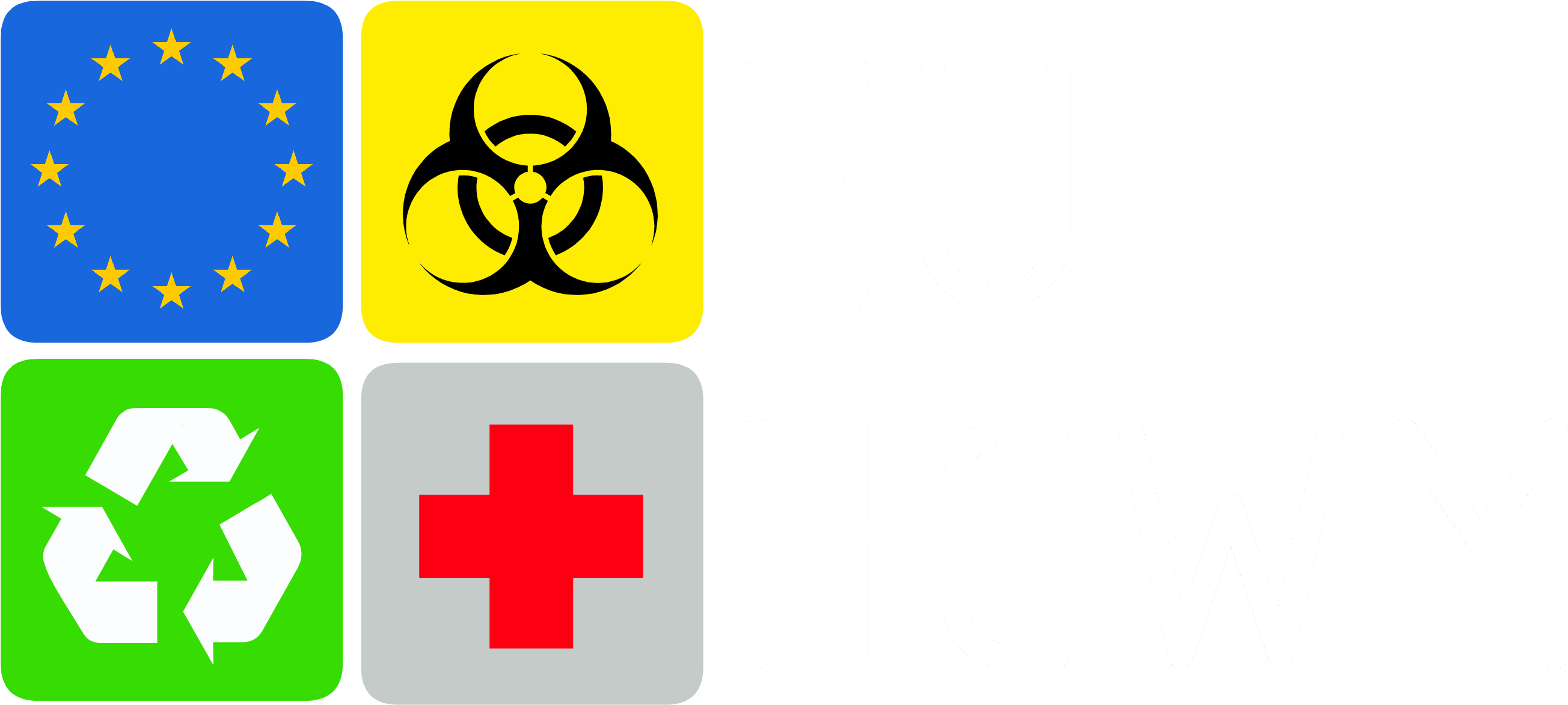 "developing An Eu Standardised Approach To Vocational - Zing Eco Safety Sign, Biohazard Infectious Waste, 10hx7w, (2622x1182), Png Download