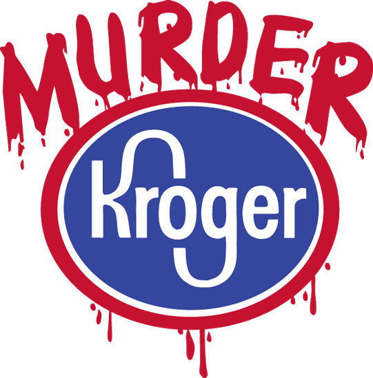 "murder Kroger" Logo Used For Another T-shirt Series - Kroger Gift Card $10 (541x549), Png Download