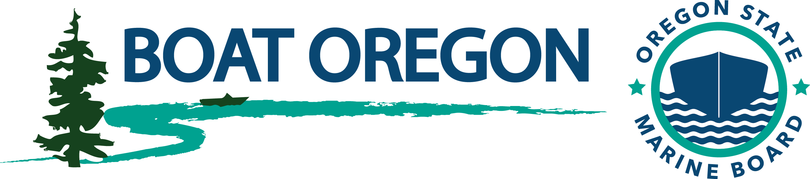 Boat Oregon Logo - Oregon Boating License (2661x591), Png Download