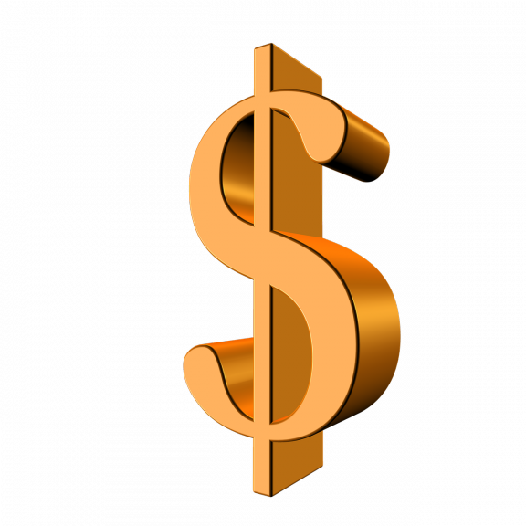 College And Vanderbilt University - Dollar Sign On Transparent Bacground (576x576), Png Download