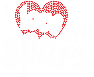 San Antonio Spurs I Love Rhinestone Iron (416x416), Png Download