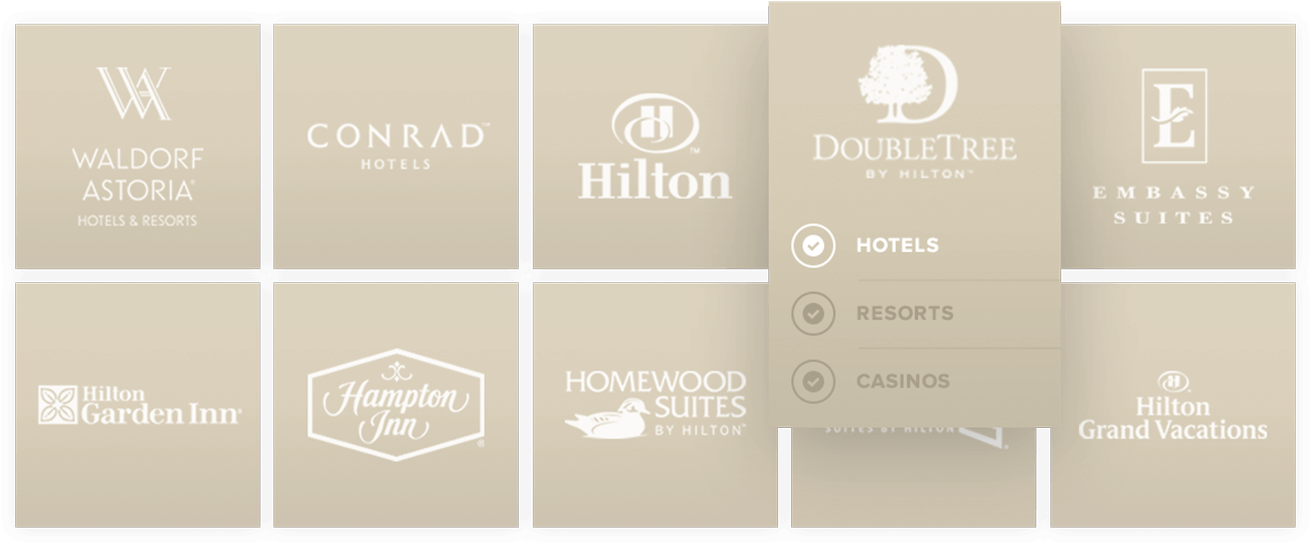 Logos For All Of The Different Hotel Brands - Printed Bag Tag - Business Card Insert - Spot Color (1317x546), Png Download