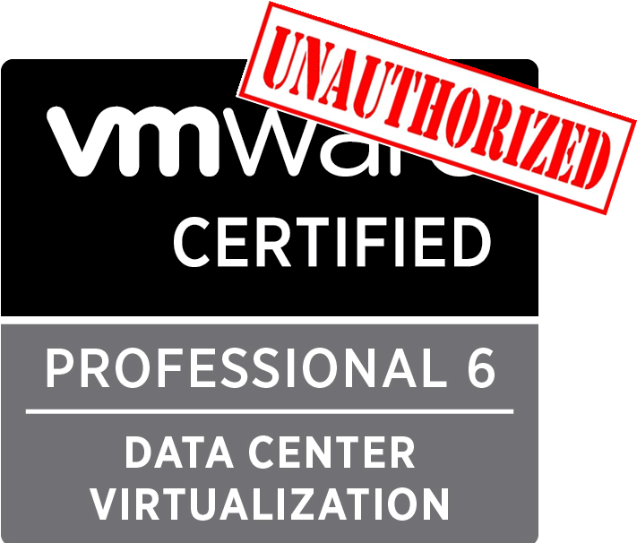 Vmware Unauthorized Vcp - Vcp Dcv (735x605), Png Download