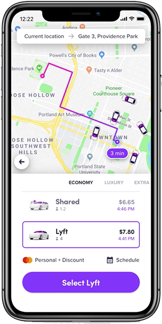 Lyft - Seat Geek App (362x660), Png Download