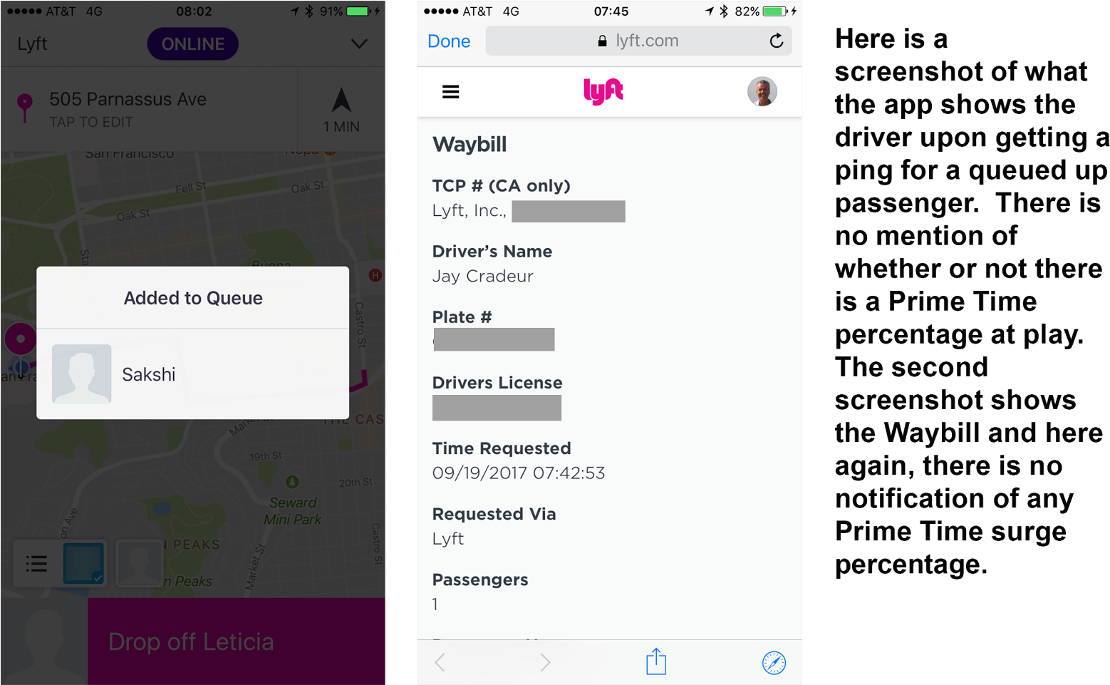 Please Lyft, Can You Make This Information Available - Lyft Drop Off Passenger (1600x960), Png Download