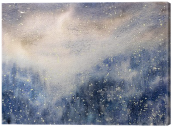 Abstract Texture Snowy Blizzard Winter Watercolor Painted - Watercolor Painting (400x400), Png Download