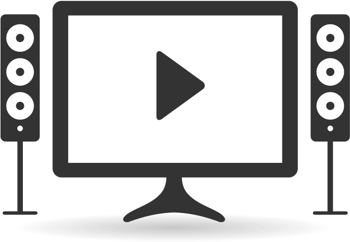 Movie Theatre Icon - Home Entertainment Icon (698x480), Png Download