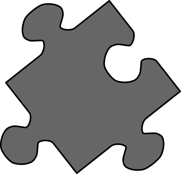 How To Set Use Grey Jigsaw Clipart (600x574), Png Download