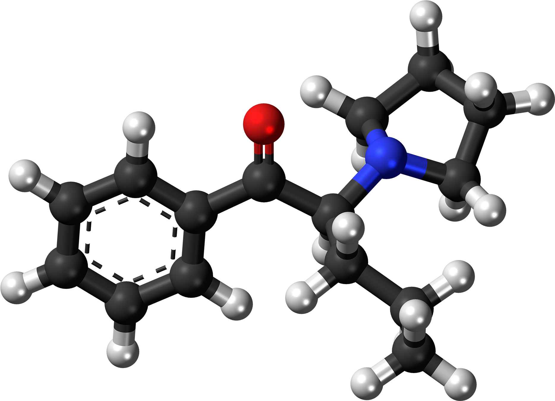 Alpha-pvp Molecule Ball - Molecule (2000x1480), Png Download