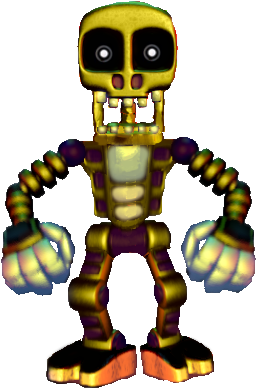 Fnaf Gold Endo (289x425), Png Download