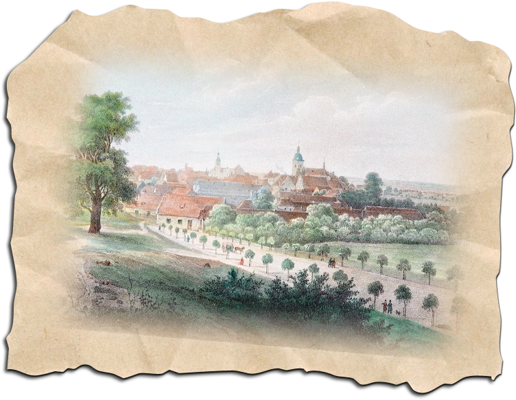 Prřelouč Kolorovaná Litografie - Přelouč Historické (797x597), Png Download