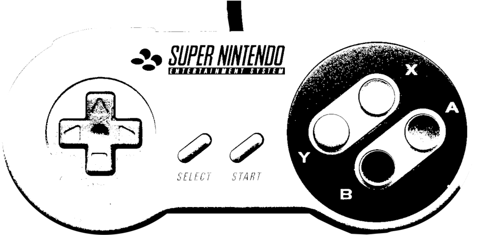 Snes Controller White Png - Nintendo Snes Glass (1024x643), Png Download