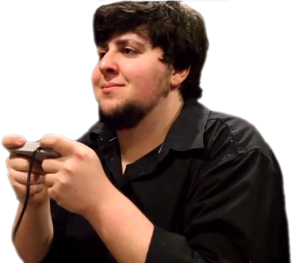 A Picture Of Jontron Holding An Nes Controller With - Your Genetics Are Weak (621x537), Png Download