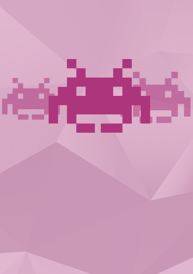 Poseidon Malware - Space Invaders (635x900), Png Download