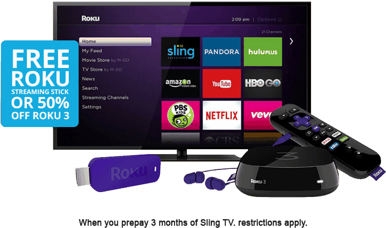 Roku Promo - Proscan 32" 720p 60hz Led Hd Tv + Roku Stick Included! (836x635), Png Download