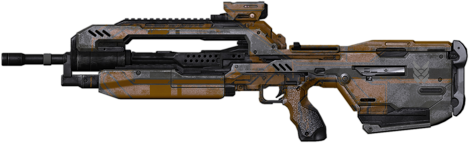 [2] - Halo 4 Battle Rifle (1504x460), Png Download