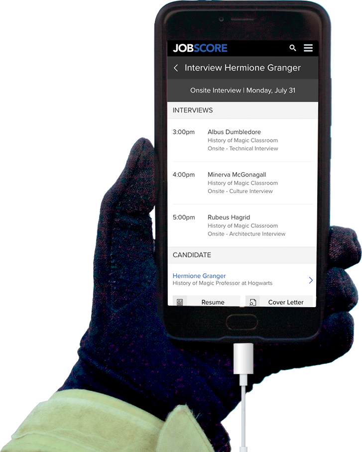 A Man Wearing A Glove And A Winter Jacket, Holding - Interview (727x908), Png Download