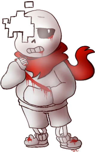 Aftertale Sans Chibi (350x600), Png Download