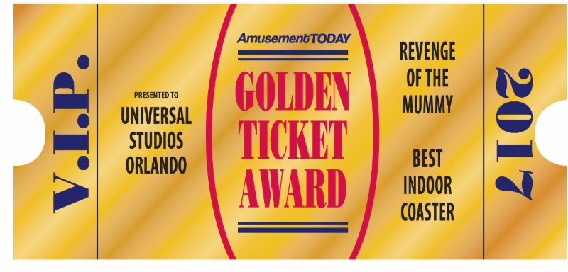In The 2017 Amusement Today International Poll, Experienced - Golden Ticket Awards 2017 (800x384), Png Download