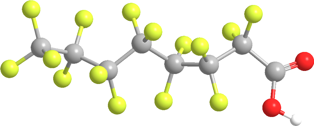 Perfluorooctanoic Acid - Animation (1095x620), Png Download