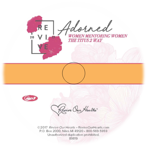 Revive '17 Adorned Conference Audio Mp3cd - Compressed Audio Optical Disc (568x568), Png Download