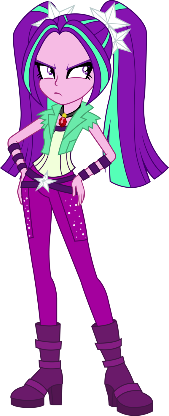 Aria Blaze Moody By Imperfectxiii-d7y84g - Equestria Girls Aria Blaze (570x1401), Png Download