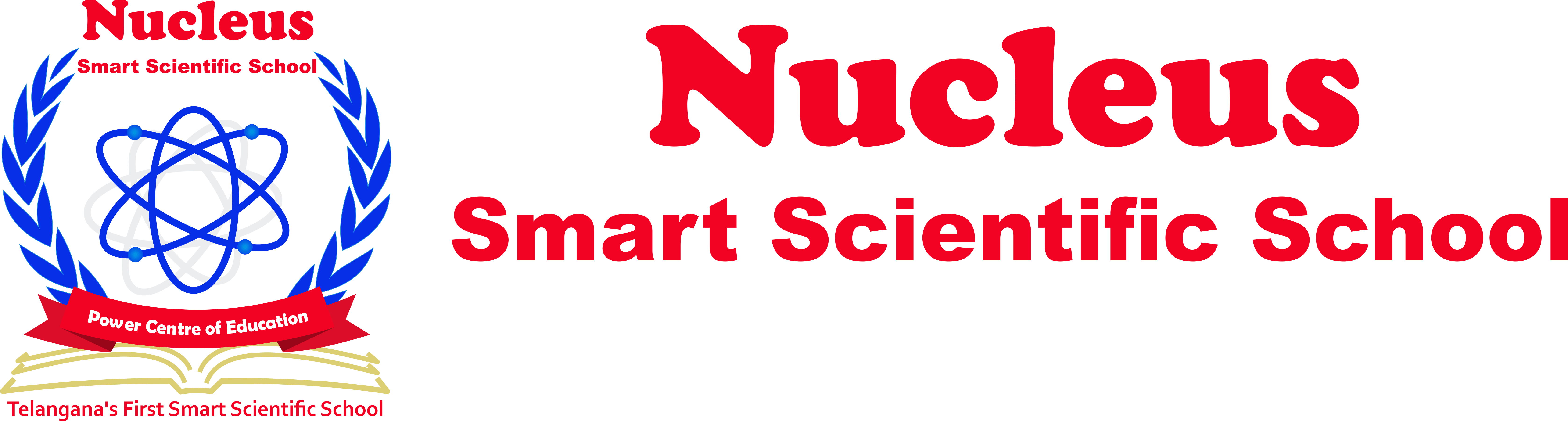 Logo - Nucleus Smart Scientific School (6709x1801), Png Download