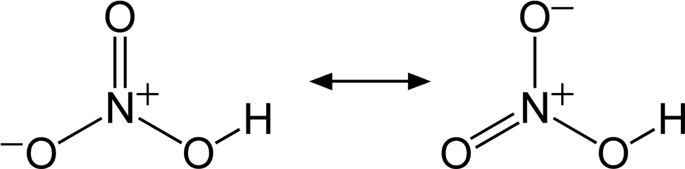 Nitric Ac - Nitric Acid Resonance Structures (1100x346), Png Download