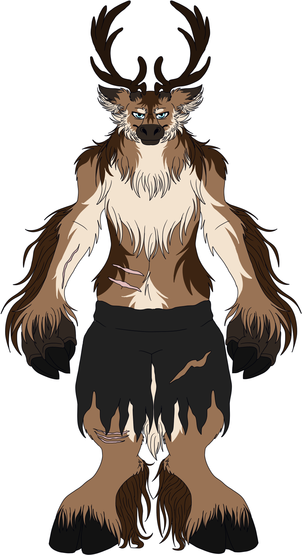 Beastly Caribou - Illustration (1200x2000), Png Download