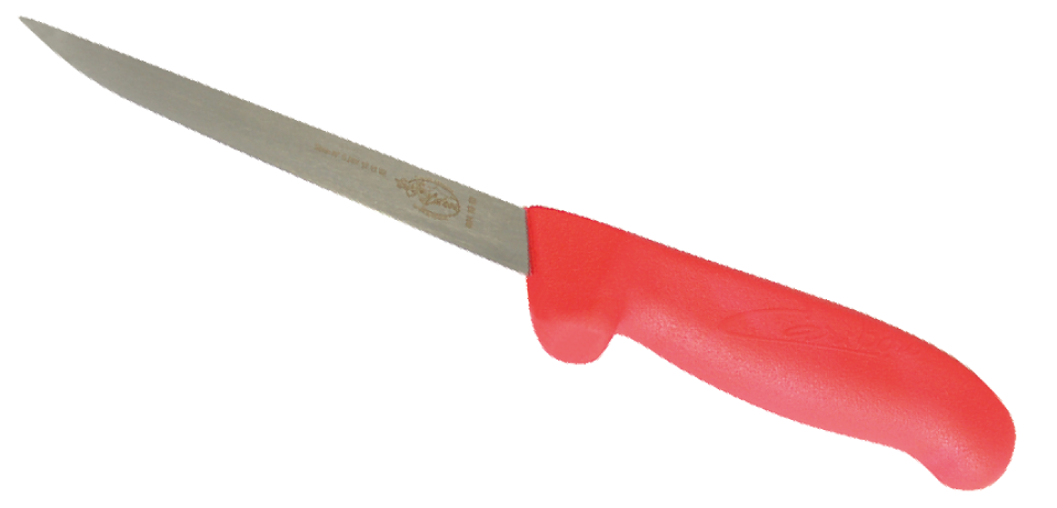 Caribou Red Boning Knife With Narrow Rigid Blade - Boning Knife (1000x1000), Png Download